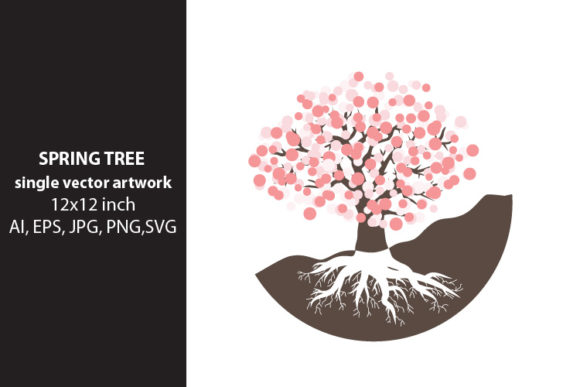 Download Floral Tree, SINGLE VECTOR ARTWORK - Floral tree Collection