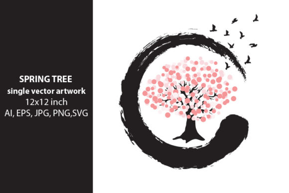 Download Floral Tree, SINGLE VECTOR ARTWORK - Floral tree Collection