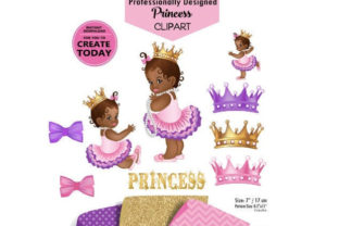 Download African Princess Clip Art in Purple Pink - Premium Resources