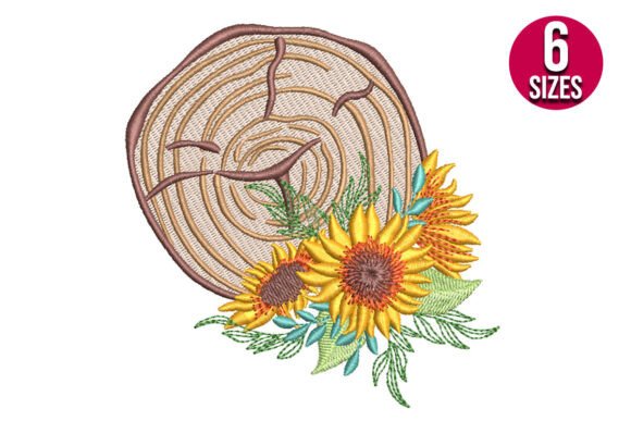 Download Floral Tree Trunk with Sunflowers - Floral tree Collection