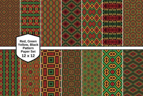 Download Red Green Yellow Black Seamless Patterns - Red green yellow black Collection