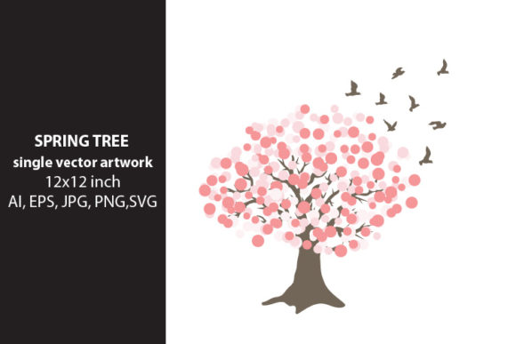 Download Floral Tree, SINGLE VECTOR ARTWORK - Floral tree Collection